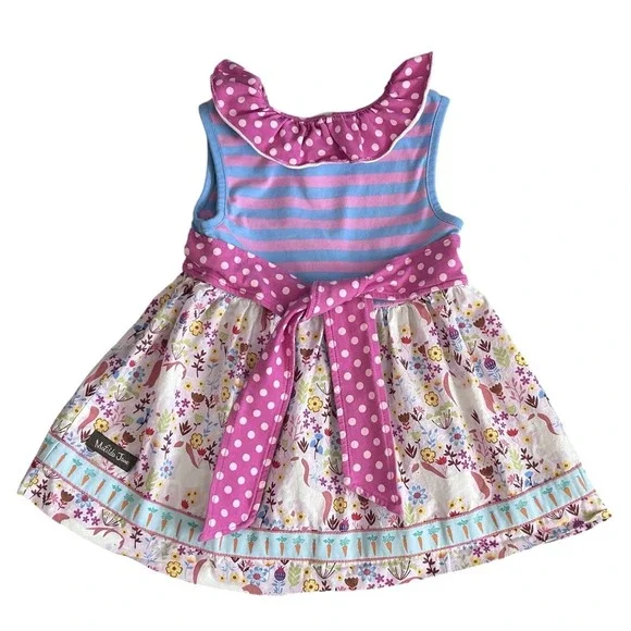 Matilda Jane Brilliant Daydream Lovely Unicorn Tunic Dress Size 2T Spring Easter - Picture 8 of 16
